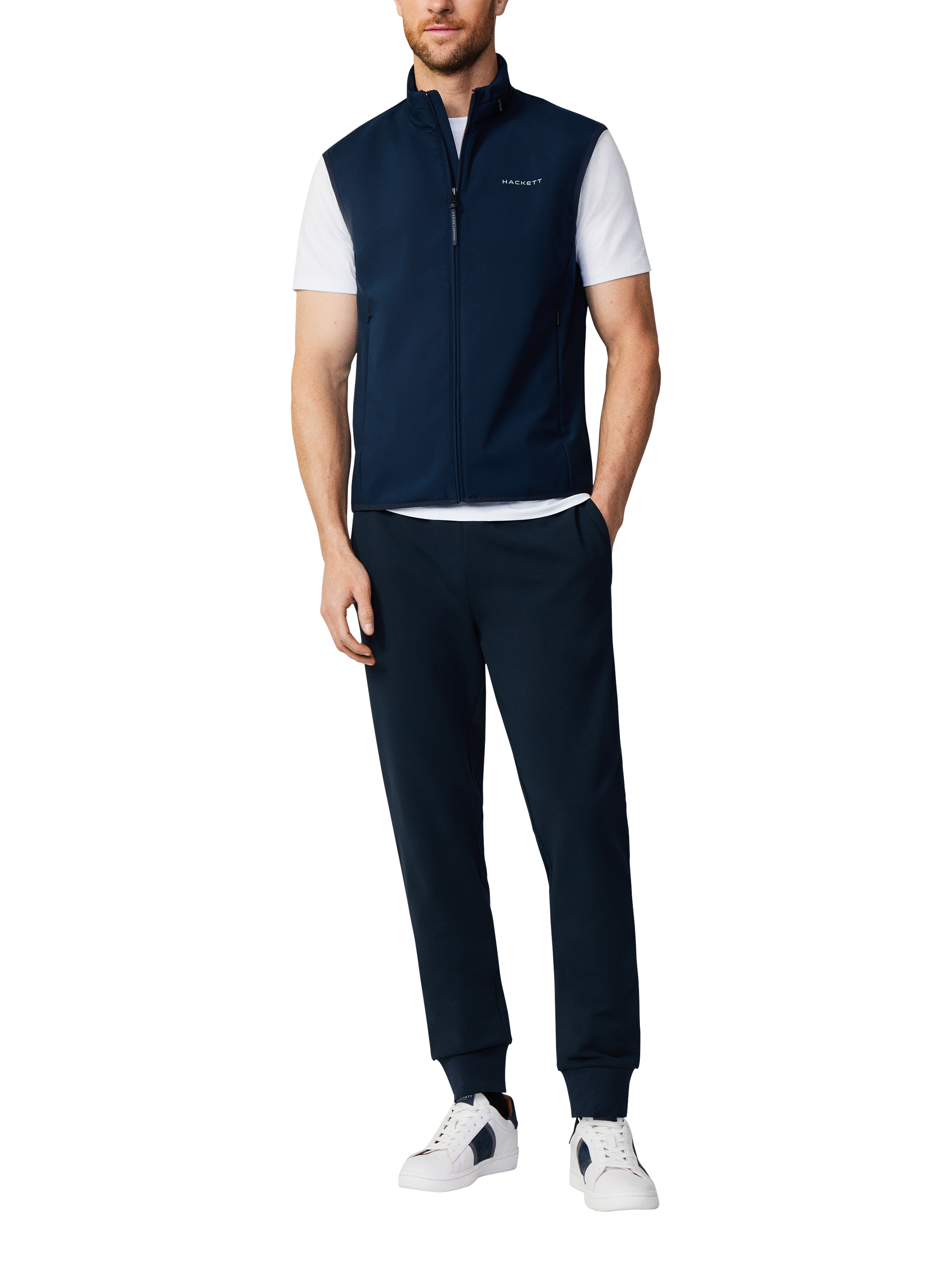 Hackett London Padded Sports Gilet, Navy