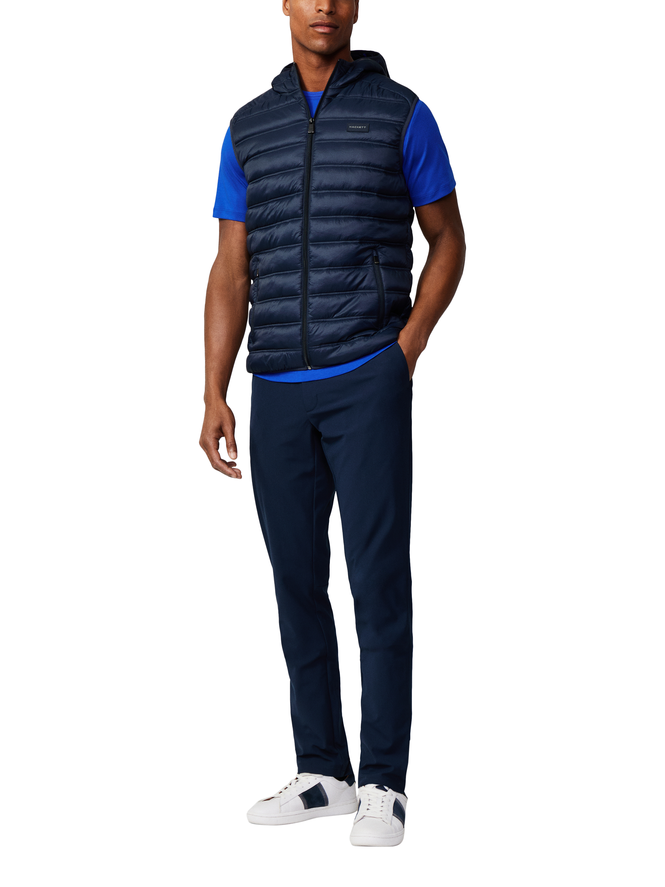 Hackett London Padded Sports Gilet, Amr Navy
