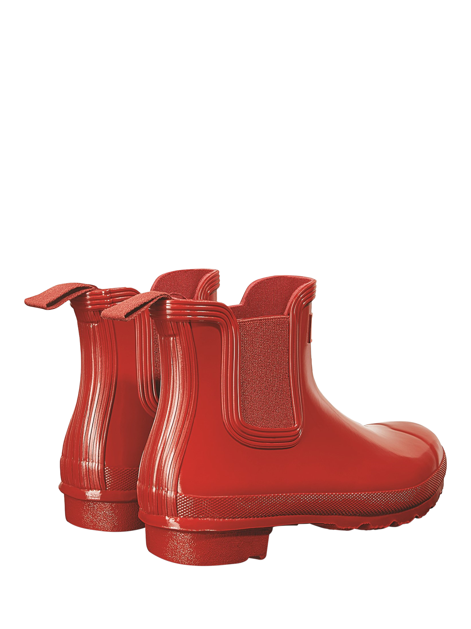 Hunter Original Glossy Chelsea Boots Military Red