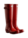 Hunter Original Tall Gloss Wellington Boots, Military Red