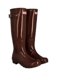 Hunter Original Tall Gloss Wellington Boots, Muted Berry