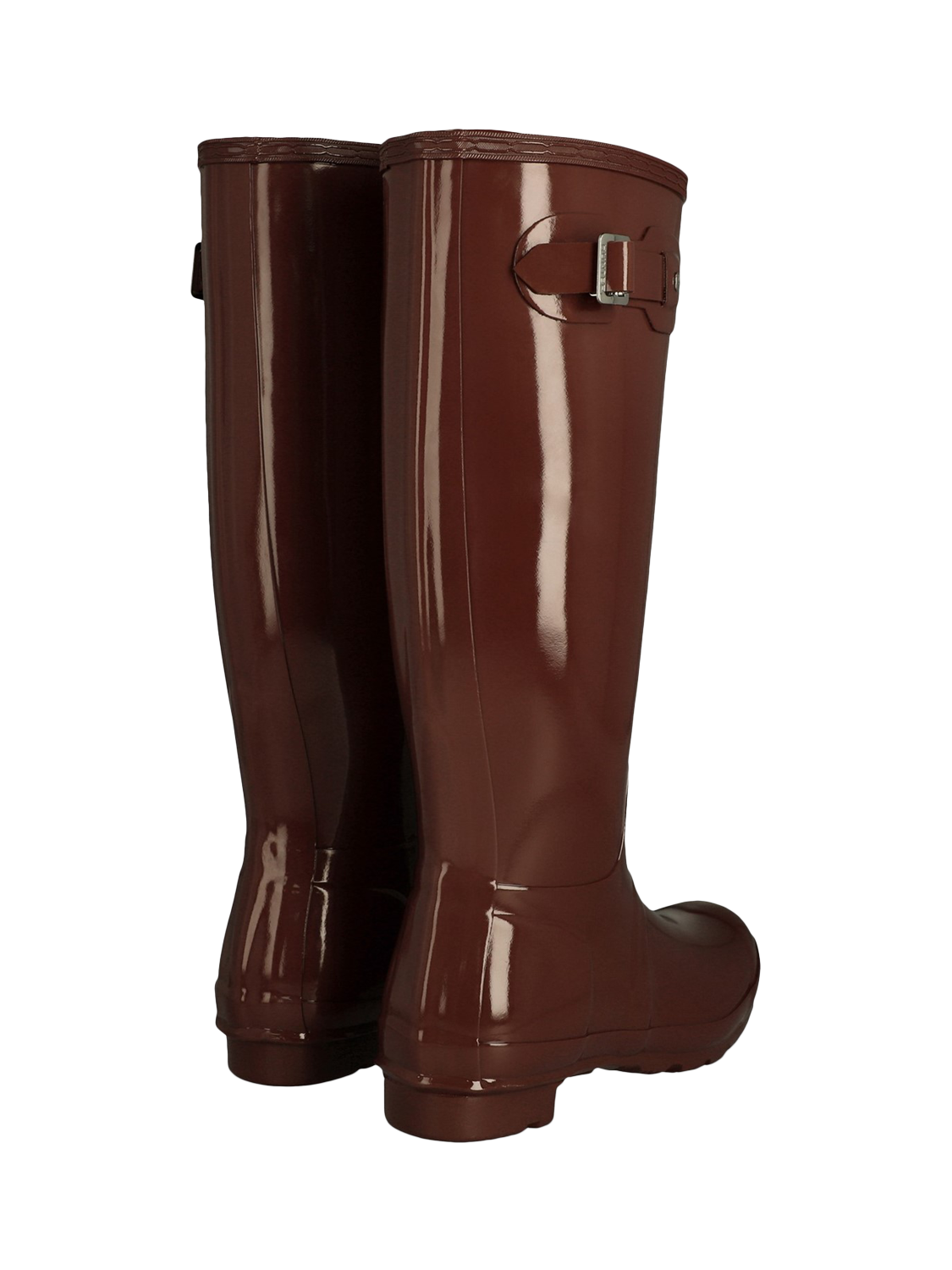 Product image 3 of 4, which shows Hunter Original Tall Gloss Wellington Boots, Muted Berry, 4