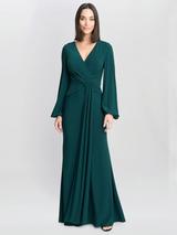 【海外限定】GinaBacconi ドレス☆Green Willow Twist Knot Maxi Willow Twist Knot Maxi Dress – Gina Bacconi