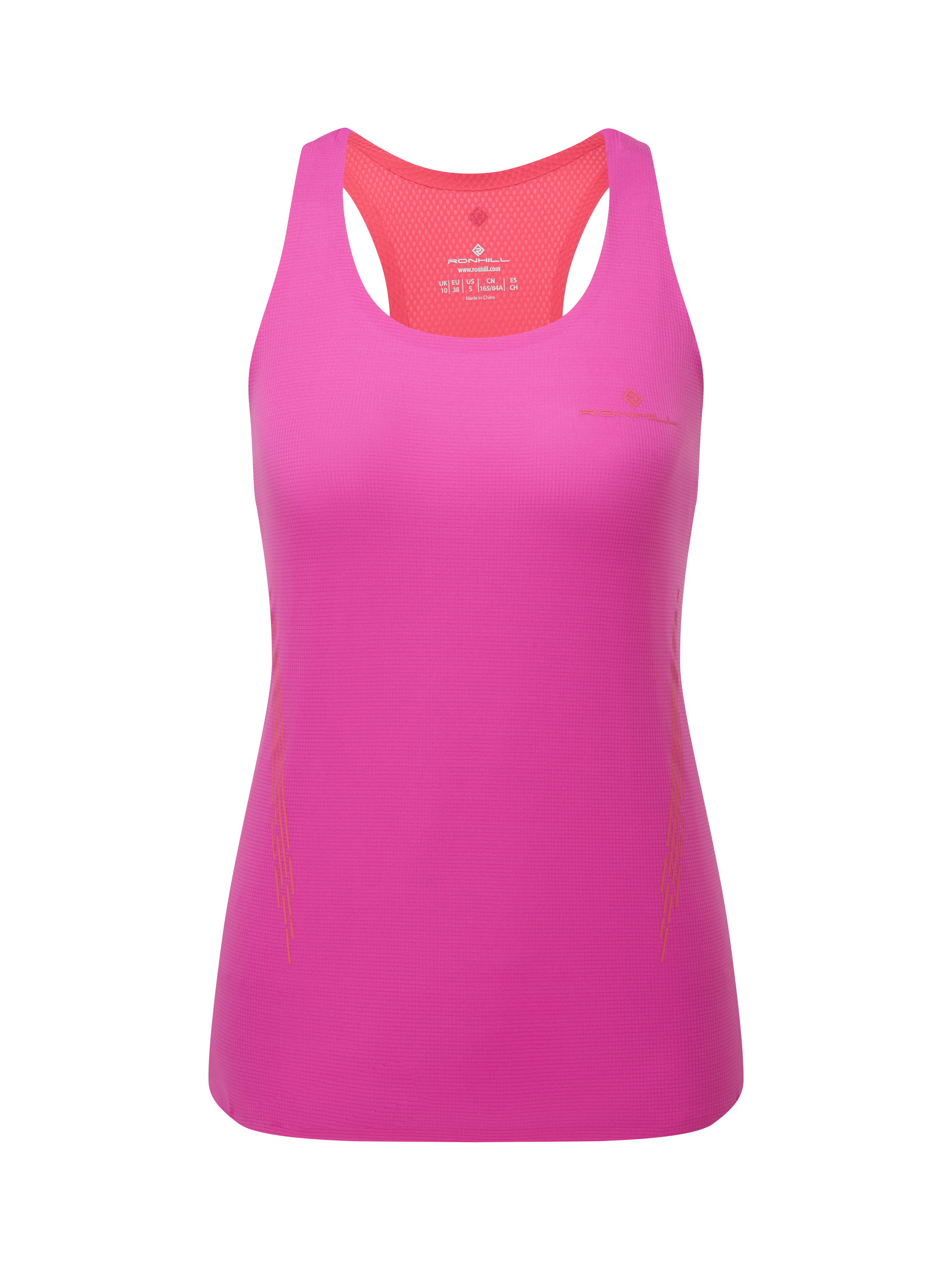 Product image 5 of 11, which shows Ronhill Women's Tech Race Vest, Razzmatazz/Sunset, 16