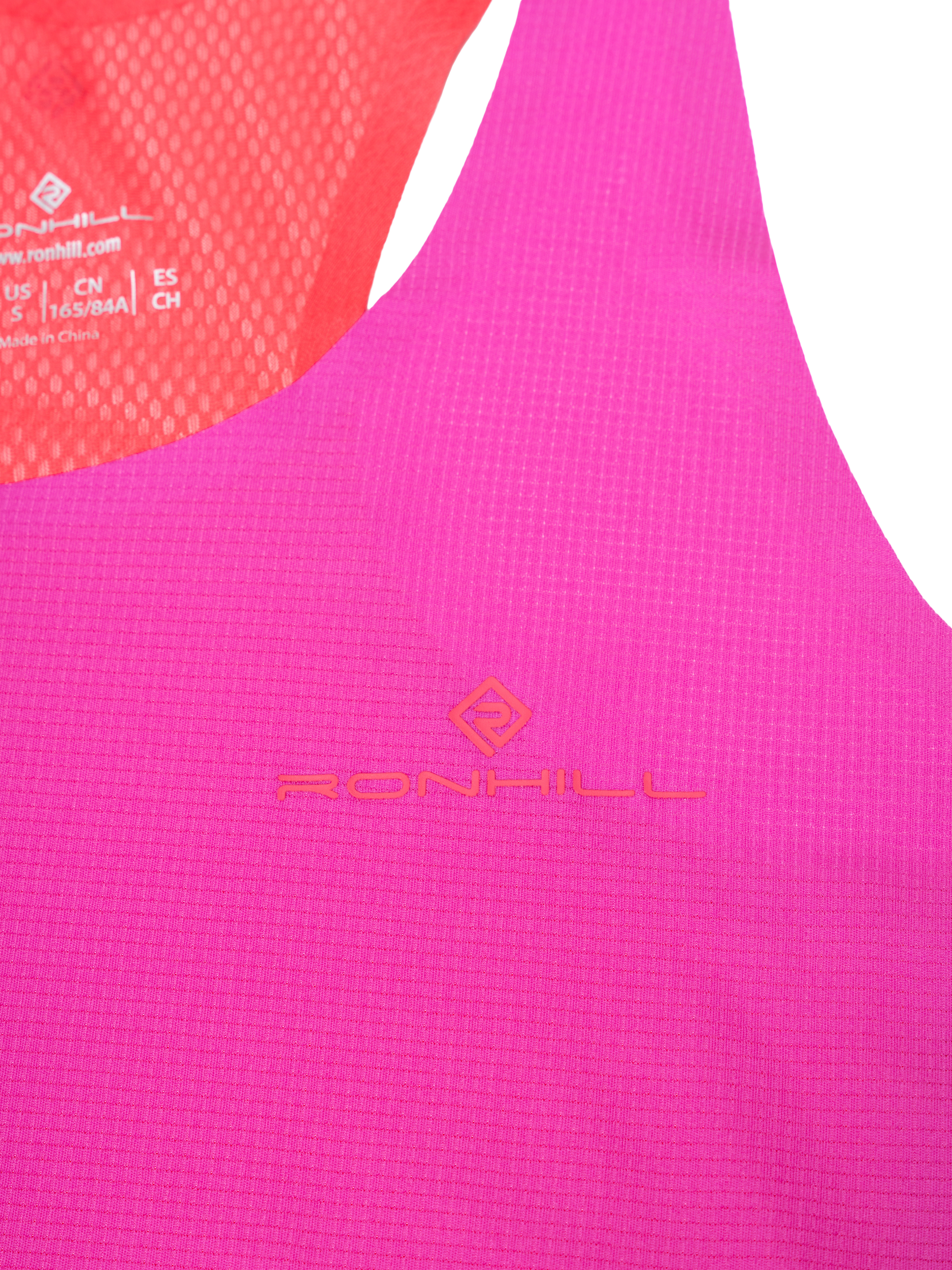 Product image 8 of 11, which shows Ronhill Women's Tech Race Vest, Razzmatazz/Sunset, 16