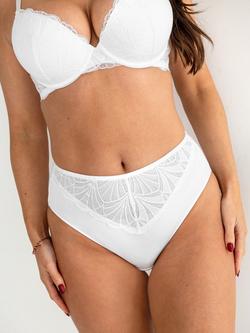Pour Moi New Romance High Waist Midi Knickers - view 2, White