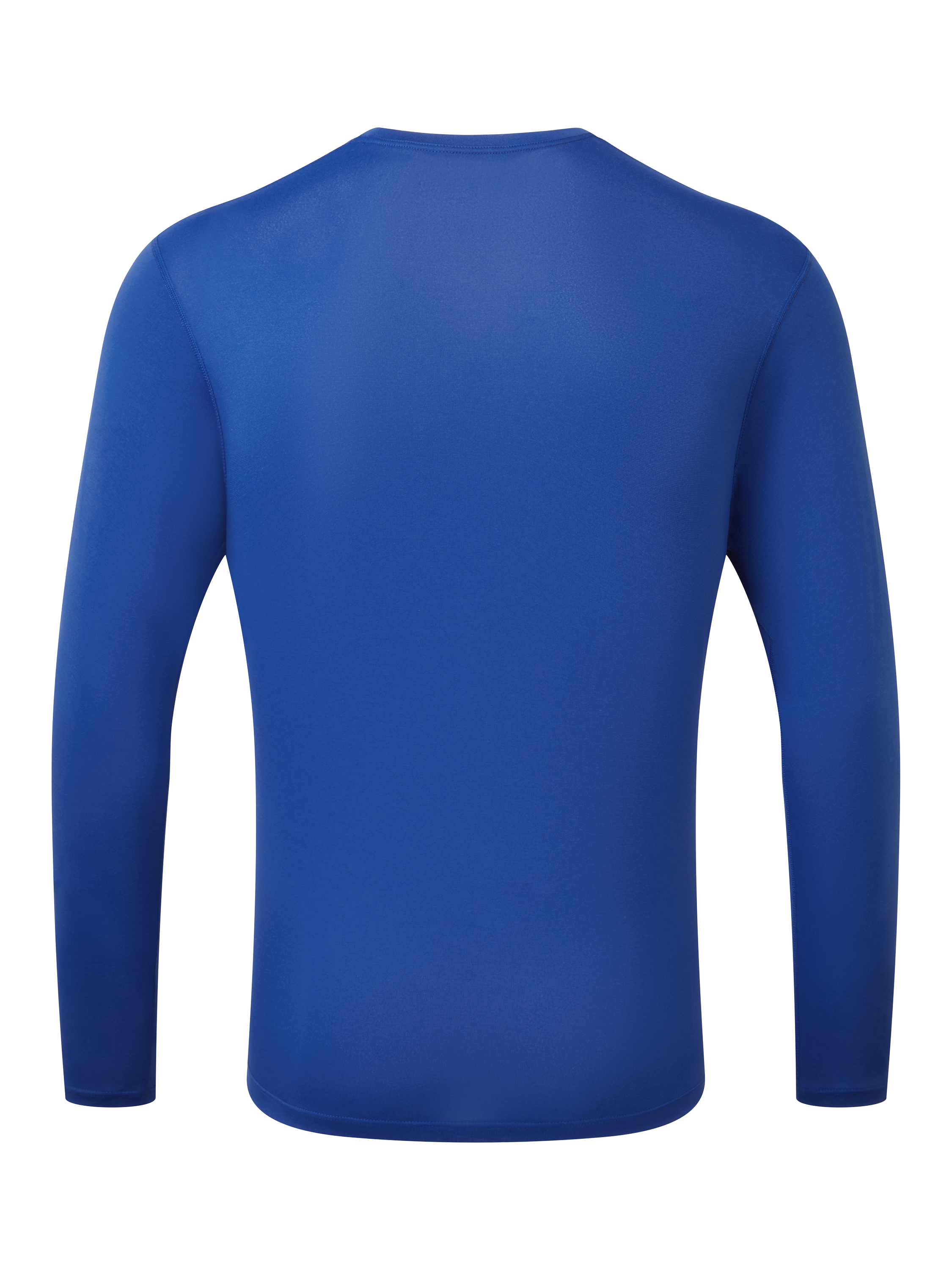 Product image 5 of 9, which shows Ronhill Men's Basic Long-Sleeved Training T-Shirt, Cobalt/Brightwhite, S