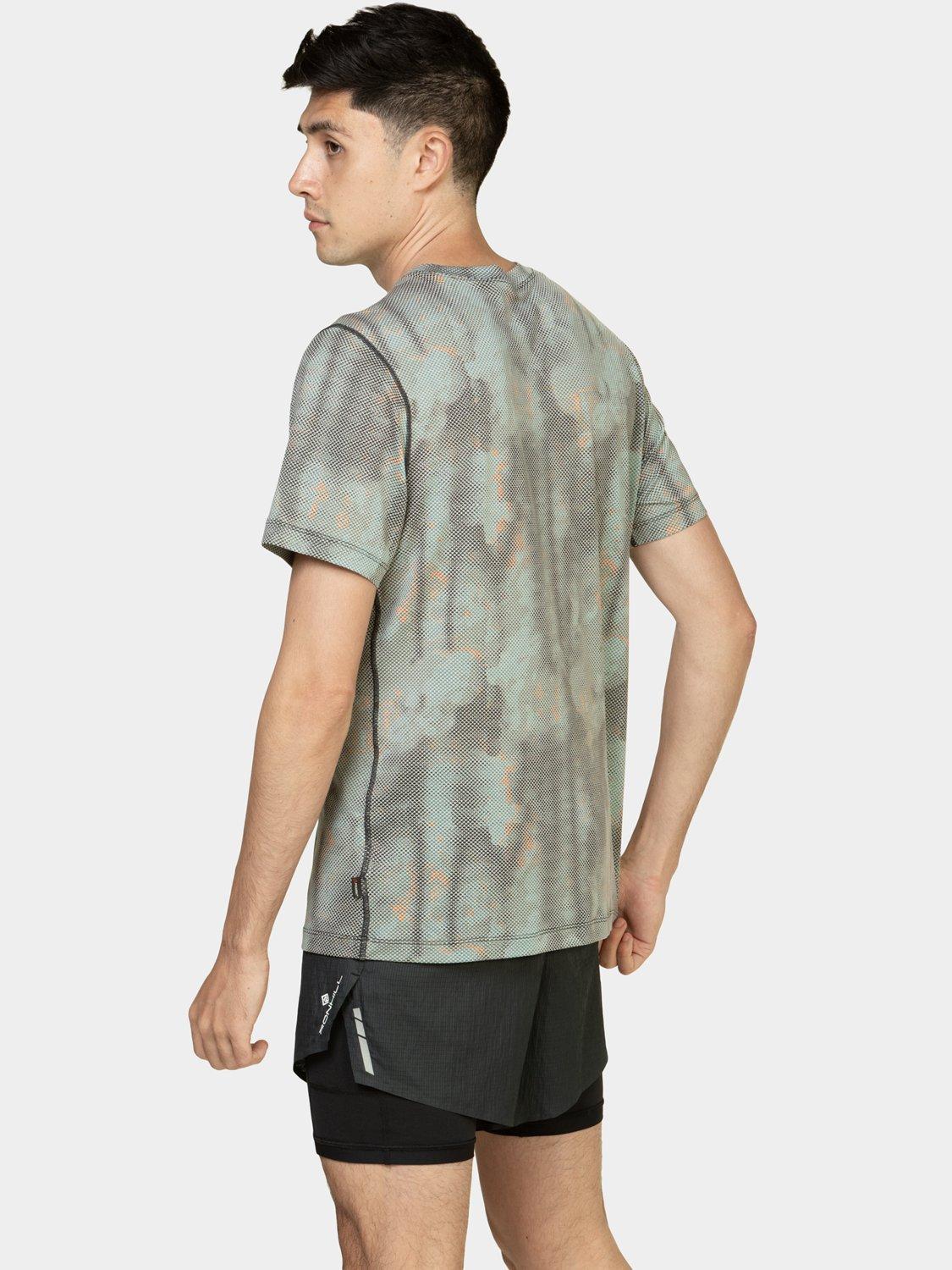 Product image 2 of 9, which shows Ronhill Men's Tech Golden Hour T-Shirt Monolith Lost Trails, S