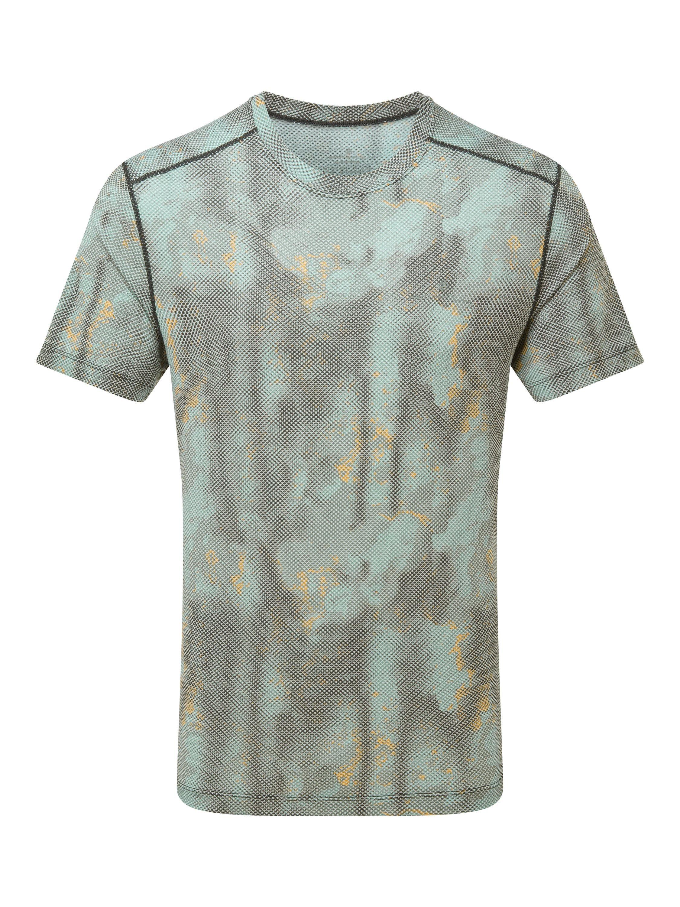 Product image 4 of 9, which shows Ronhill Men's Tech Golden Hour T-Shirt Monolith Lost Trails, S