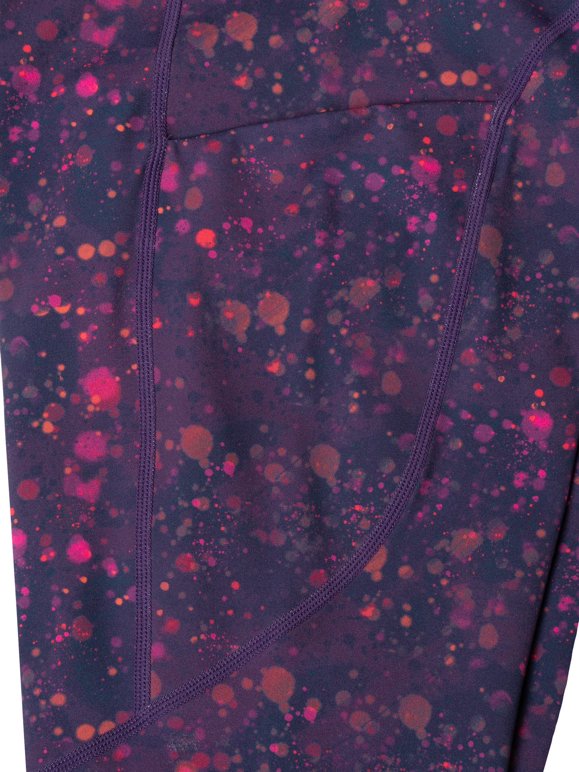 Product image 8 of 8, which shows Ronhill Women's Tech Crop Leggings, Damson Raindrops, 8