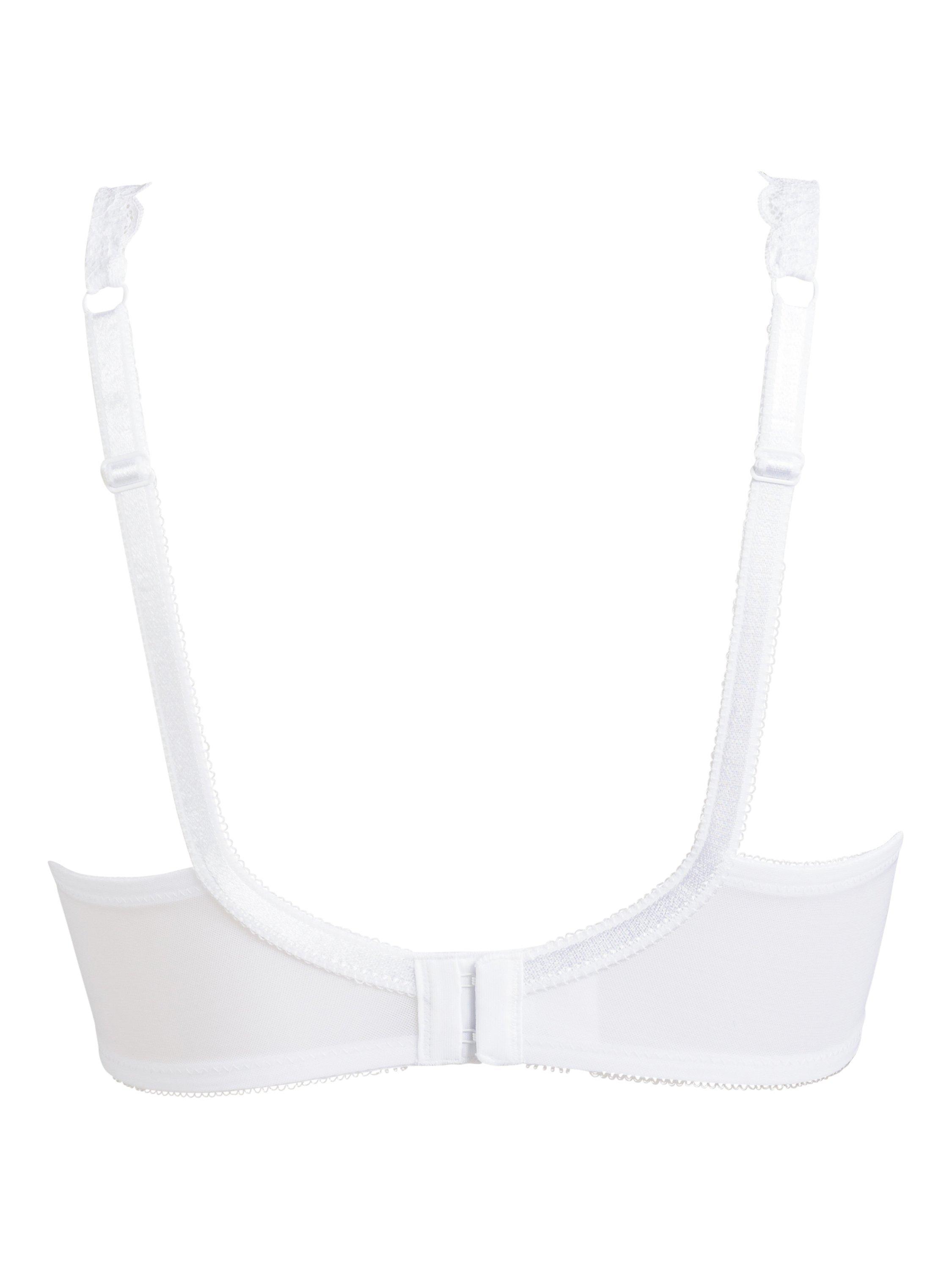 Product image 8 of 9, which shows Pour Moi Rebel Padded Bra, White, 32B
