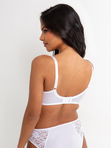 Pour Moi Rebel Side Support Underwired Lace Bra - view 2, White