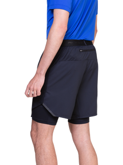 Ronhill Men's Two Layered Shorts, All Black - view 2, All Black