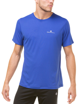Ronhill Men's Core T-Shirt, Cobalt/Brightwhite
