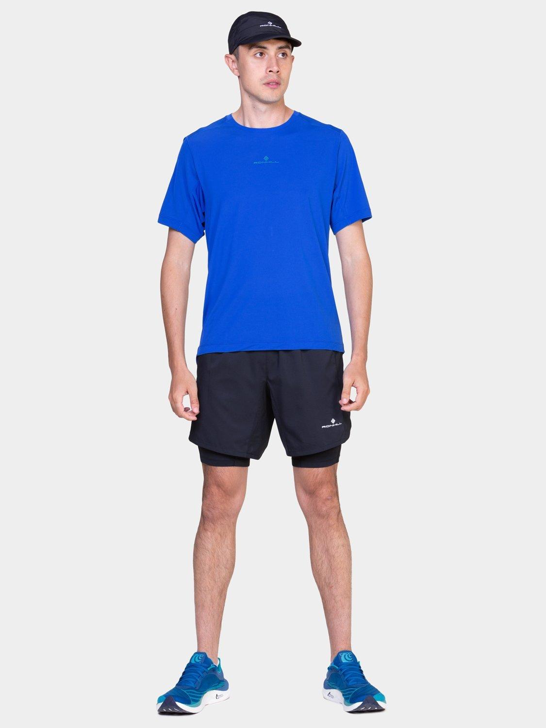 Product image 3 of 11, which shows Ronhill Men's Tech T-Shirt, Seafar/Deep Laguna, S