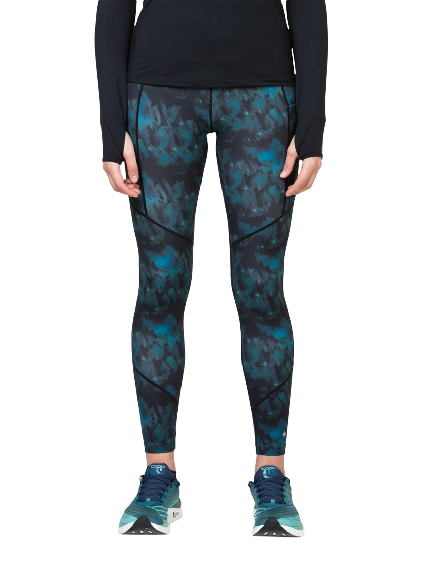 Product image 1 of 11, which shows Ronhill Women's Leggings, Mallard Mist, 8