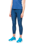 Ronhill Women's Tech Crop Leggings, Tidal Raindrops