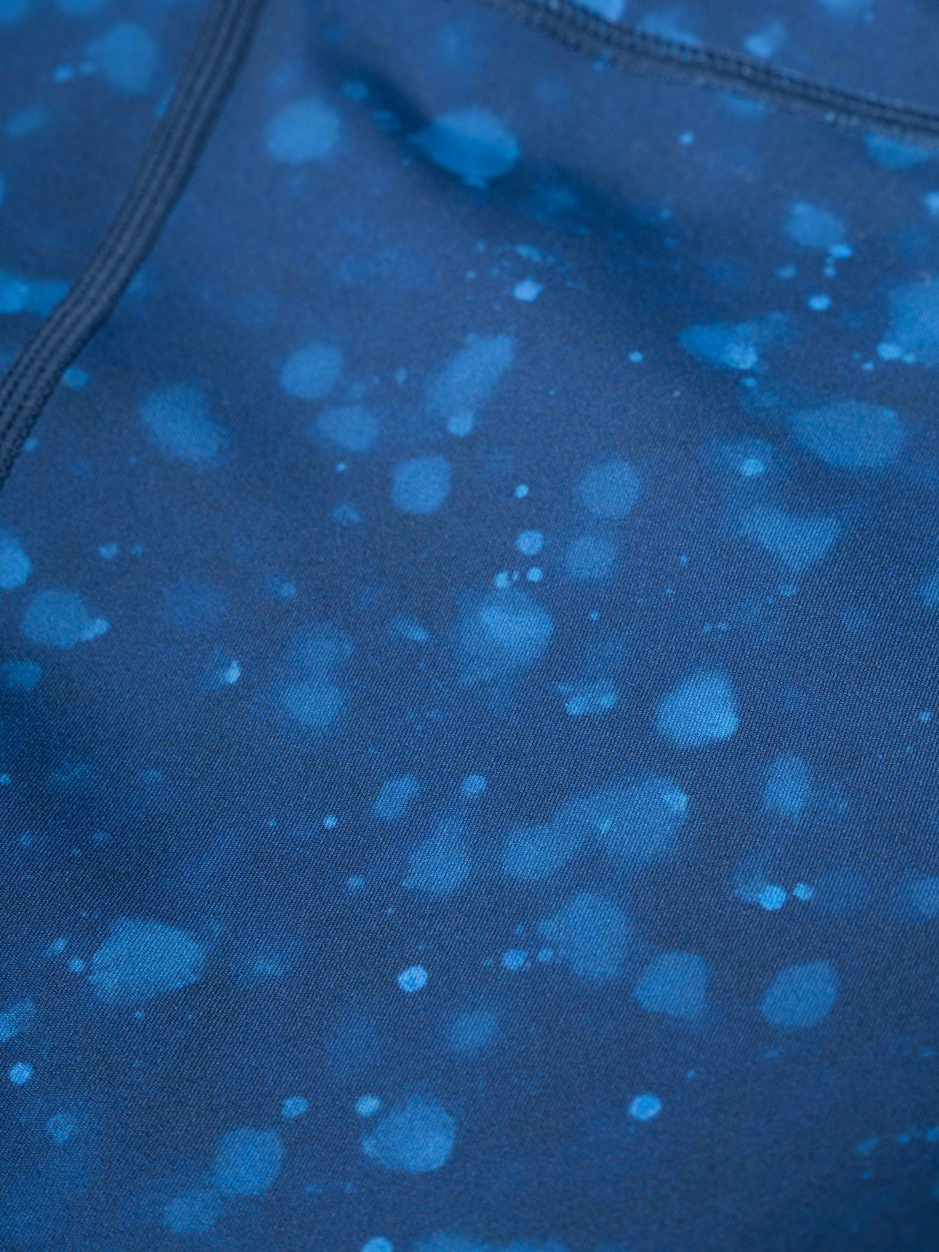 Product image 8 of 8, which shows Ronhill Women's Tech Crop Leggings, Tidal Raindrops, 8