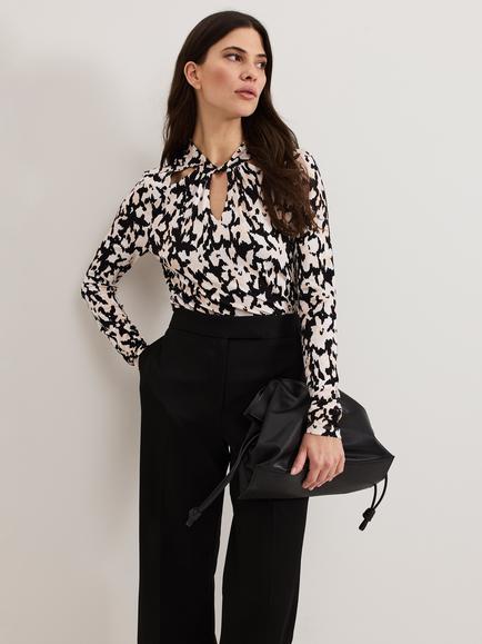 Phase Eight Mollie Abstract Print Top, Multi, Multi