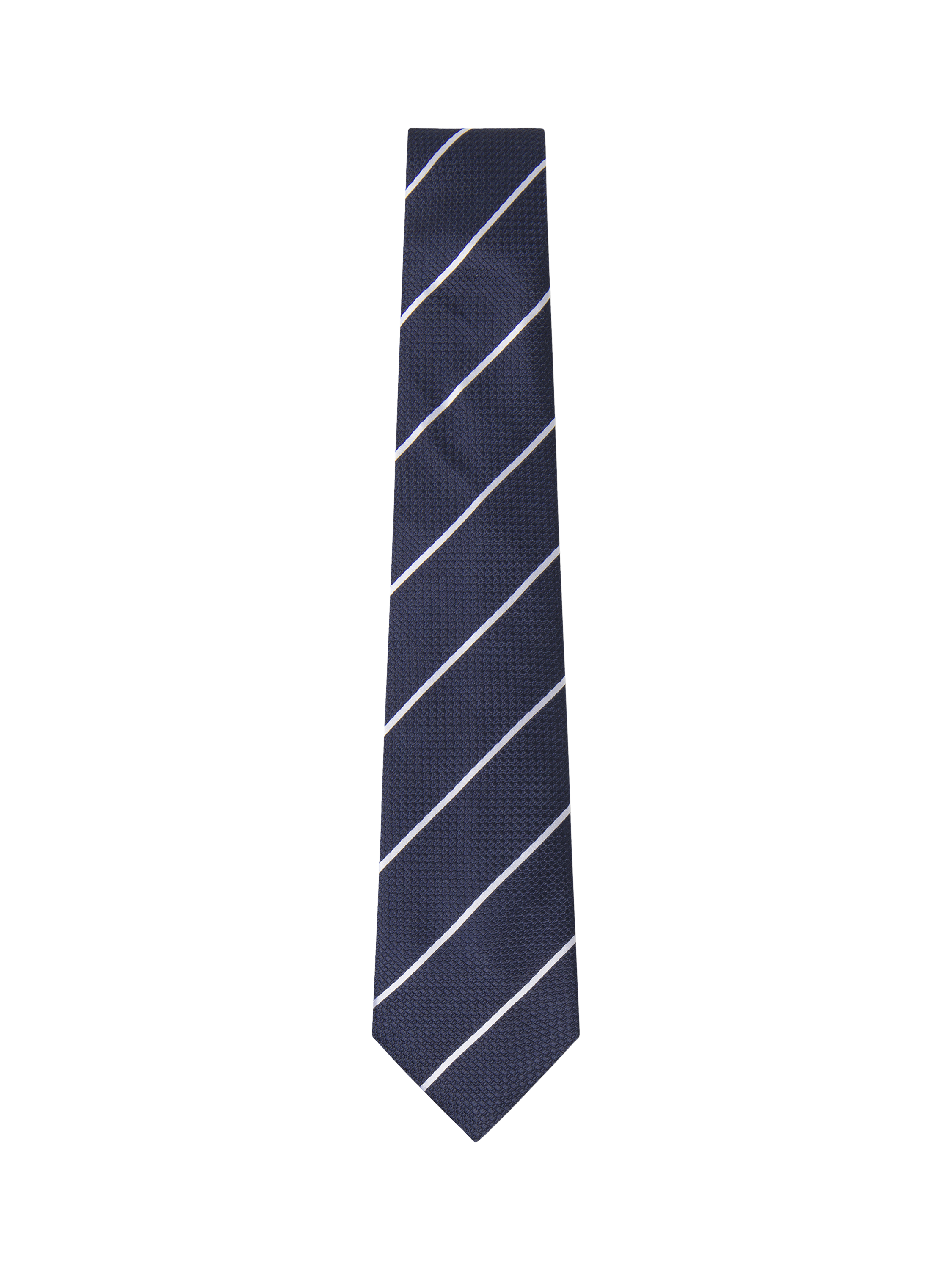 Hackett London Silk Stripe Tie, Navy, One Size