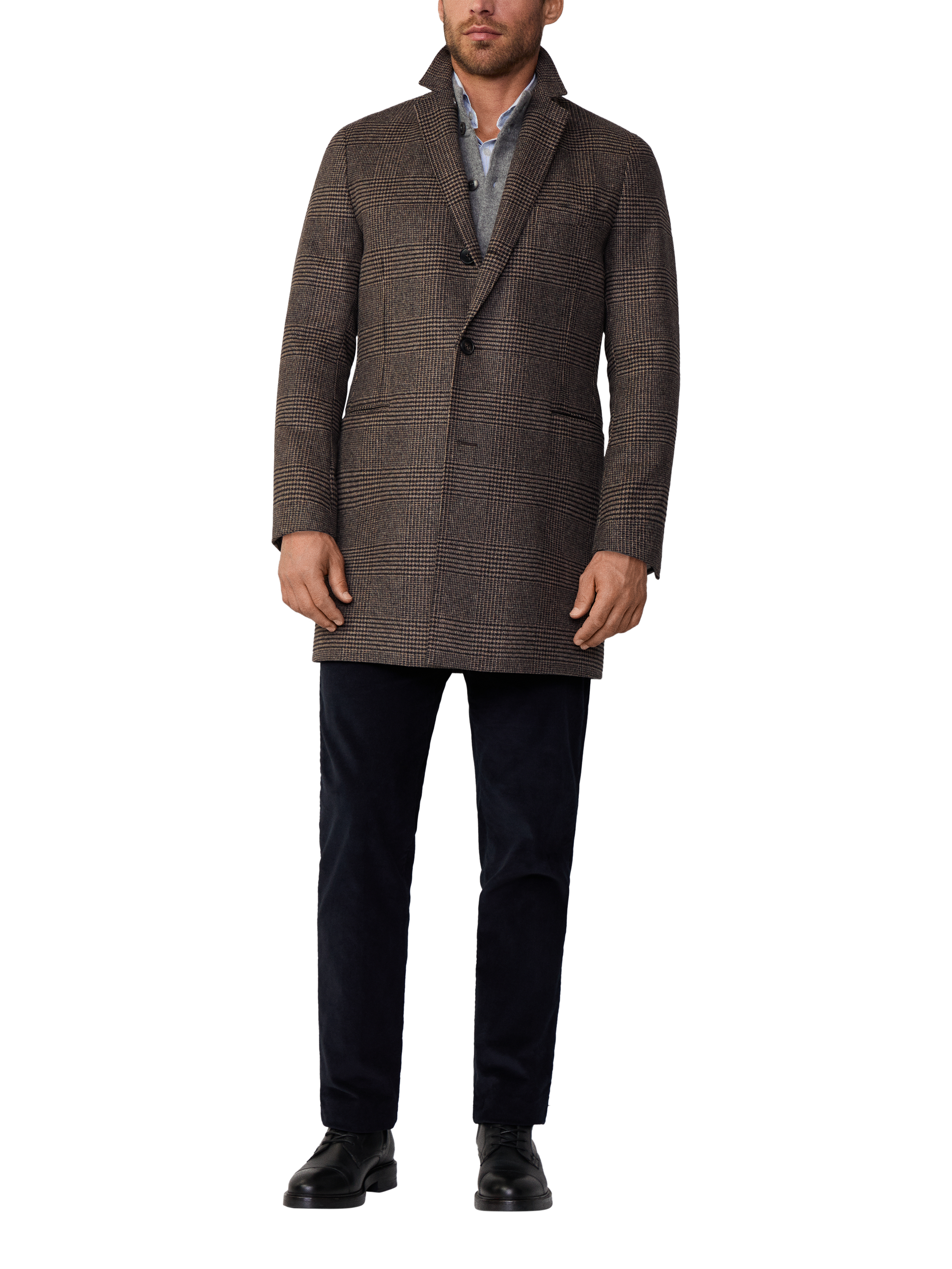 HACKETT LONDON ウールチェスターコート HACKETT LONDON ウールロングコート チェスターコート メンズ L