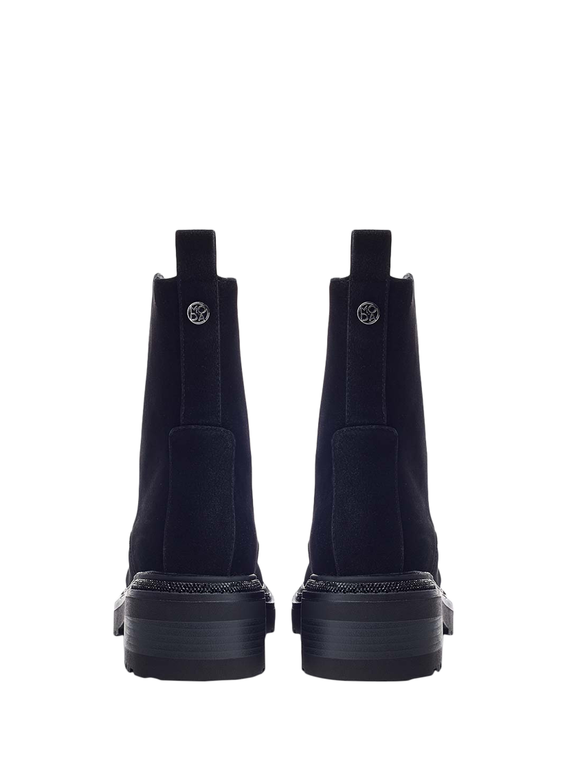 Product image 4 of 5, which shows Moda in Pelle Onzaines Embellished Hiker Boots, Black, 3