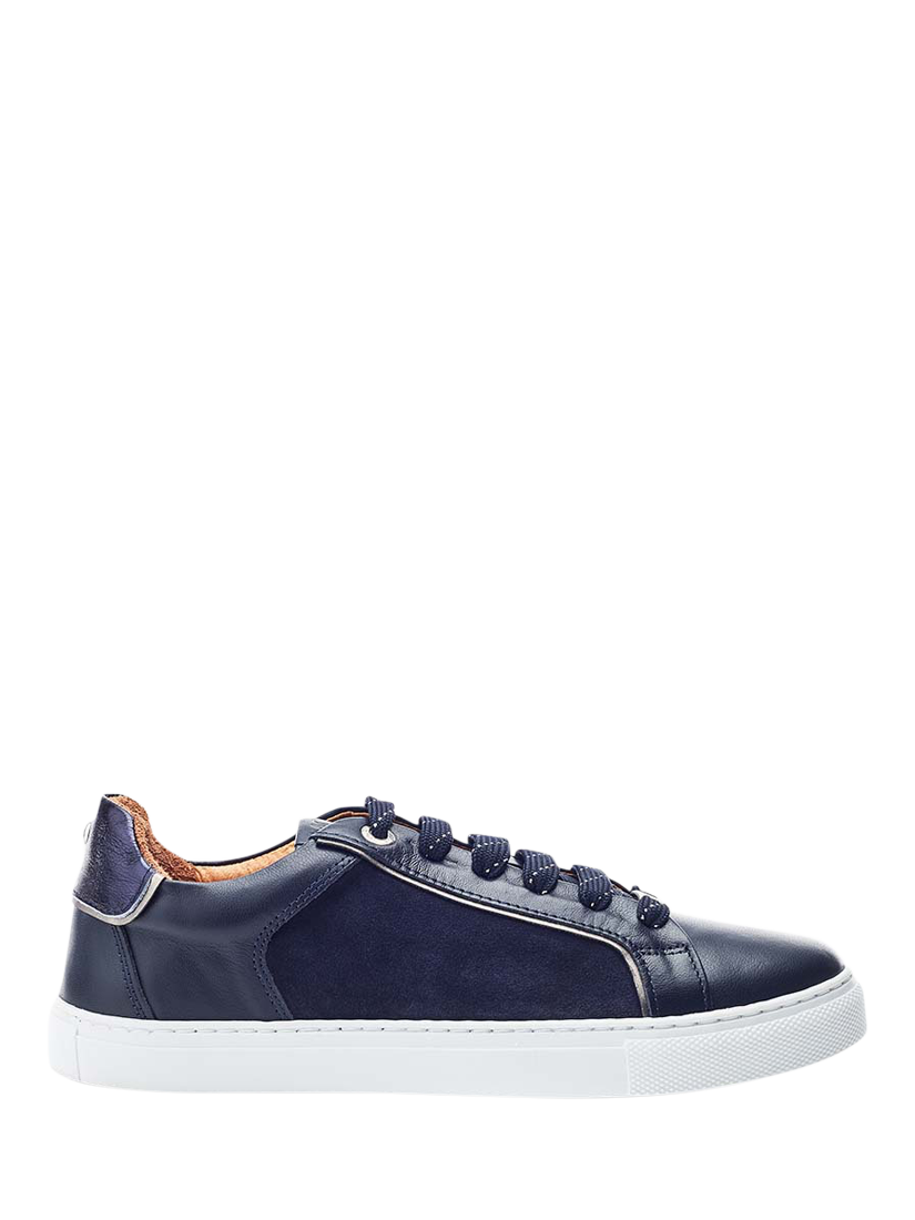 Moda in Pelle Ales Lace Up Trainers Navy