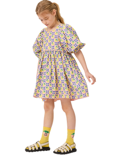 Molo Kids' Caio Vintage Berries Dress, Multi, Vintage Berry