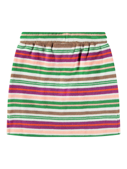 Molo Kids' Bethany Cotton Terry Striped Skirt, Stripe - view 2, Stripe