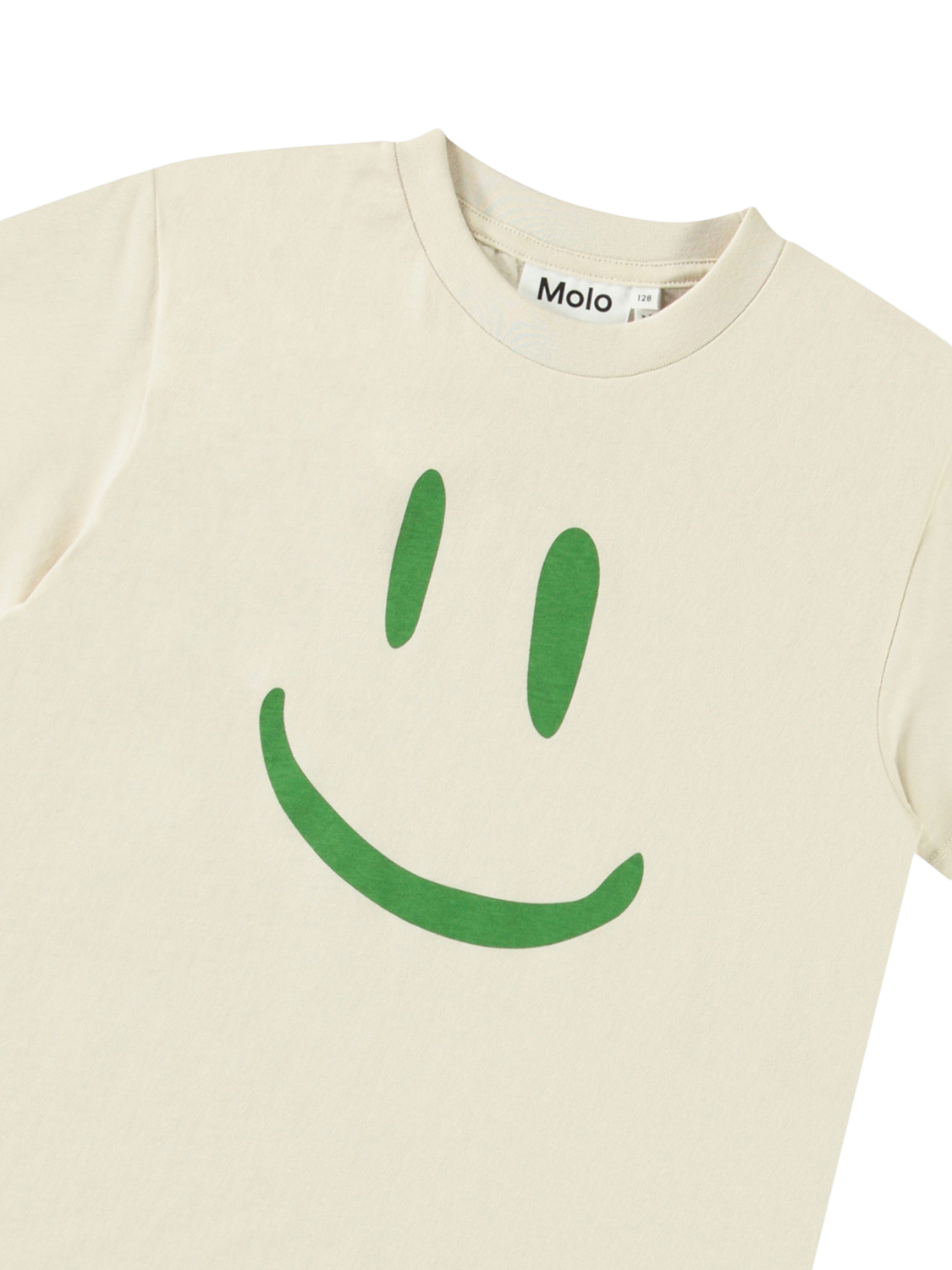 Product image 3 of 3, which shows Molo Kids' Roxo Organic Cotton T-Shirt, White, 4 years