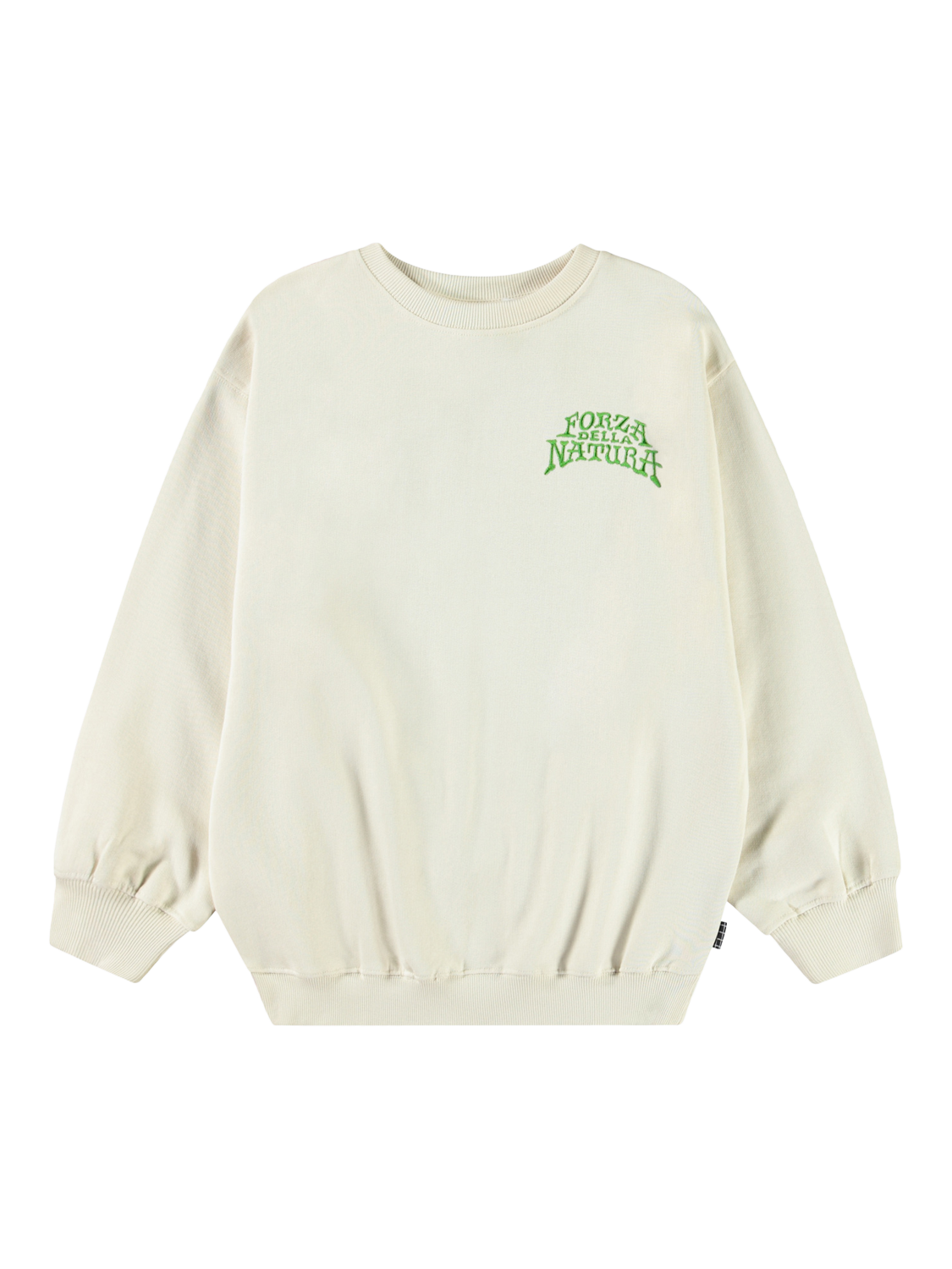 Product image 1 of 2, which shows Molo Kids' Monti Jaguar and Snake Jumper, White, 4 years