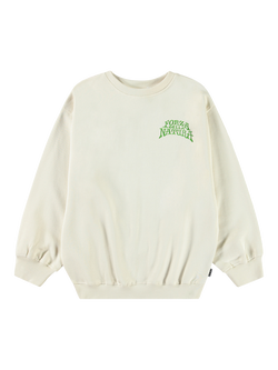 Molo Kids' Monti Jaguar and Snake Jumper, White, White