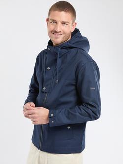 Armor Lux Cotton Canvas Smock Jacket, Marine Deep - view 2, Marine Deep