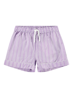 Molo Kids' Aja Stripe Shorts, Purple, Purple