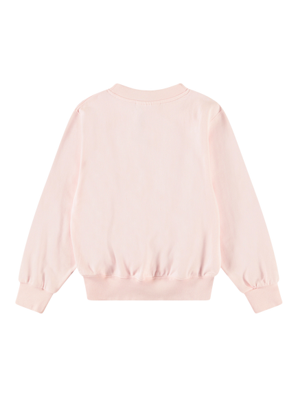 Molo Kids' Marge Dandelion Organic Cotton Sweatshirt, Light Pink - view 2, Light Pink