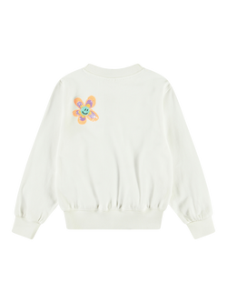 Molo Kids' Marge Joy of Flowers Organic Cotton Sweatshirt, White - view 2, White