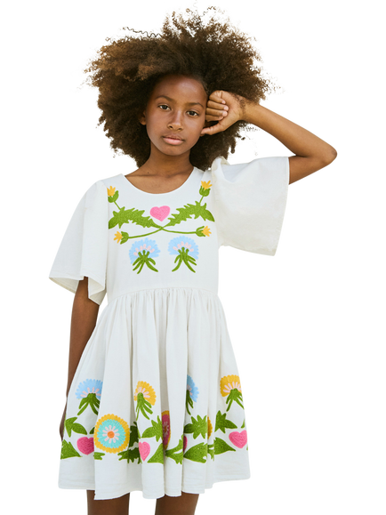 Molo Kids' Carlin Dandelion Dress, Dandelion, Dandelion