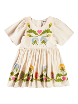 Molo Kids' Carlin Dandelion Dress, Dandelion - view 2, Dandelion