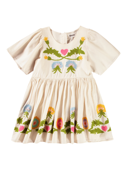 Molo Kids' Carlin Dandelion Dress, Dandelion - view 2, Dandelion