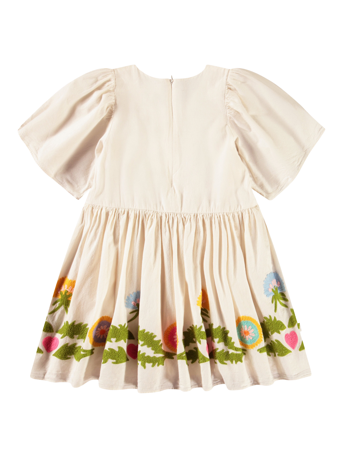 Product image 3 of 4, which shows Molo Kids' Carlin Dandelion Dress, Dandelion, 3-4 years