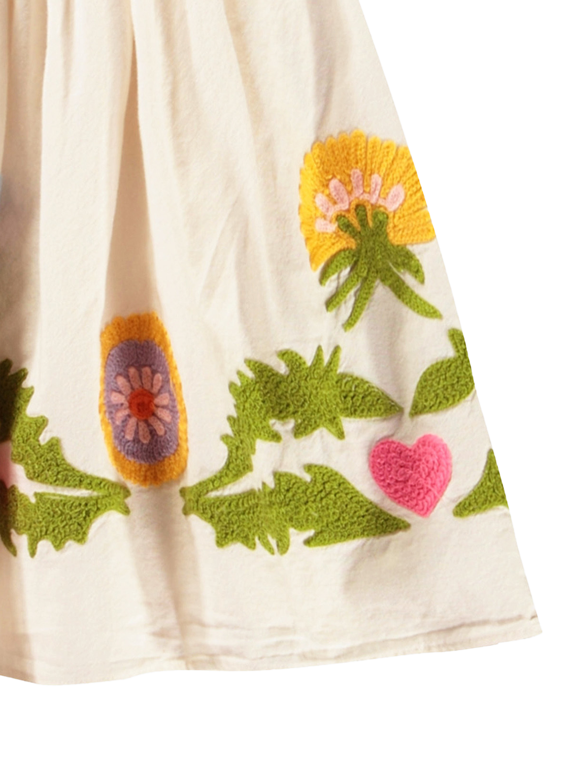 Product image 4 of 4, which shows Molo Kids' Carlin Dandelion Dress, Dandelion, 3-4 years