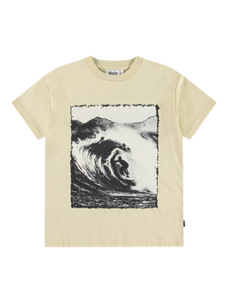 Molo Kids' Riley Alabaster T-Shirt, Sand, Sand