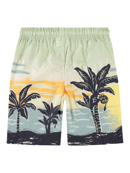 Molo Kids' Adi Beach Banana Shorts, Multi - view 2, Multi