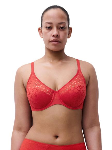 Chantelle Norah Comfort Underwired Bra, Poppy Red