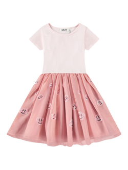 Molo Kids' Cyrusila Charlotte Dress, Pink, Pink