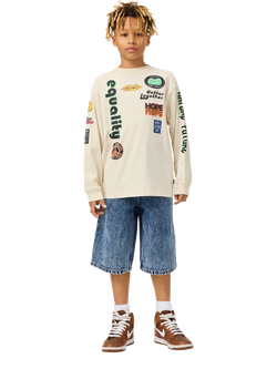 Molo Kids' Rube Messages Jumper, White, White