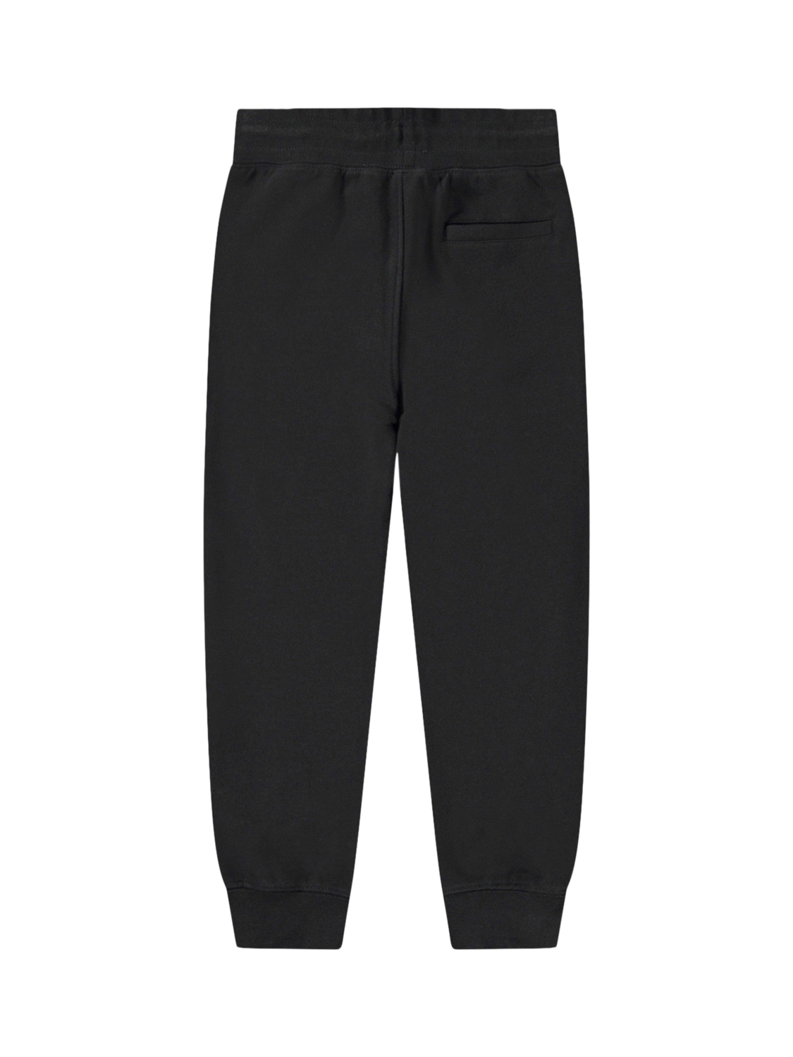 Product image 2 of 3, which shows Molo Kids' Alvar Embroidered Face Pure Organic Cotton Joggers, Black, 5 years