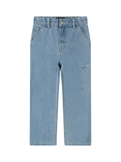 Molo Boy's Archer Workwear Jeans, Indigo, Indigo