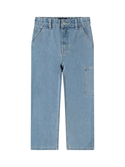 Molo Boy's Archer Workwear Jeans, Indigo, Indigo