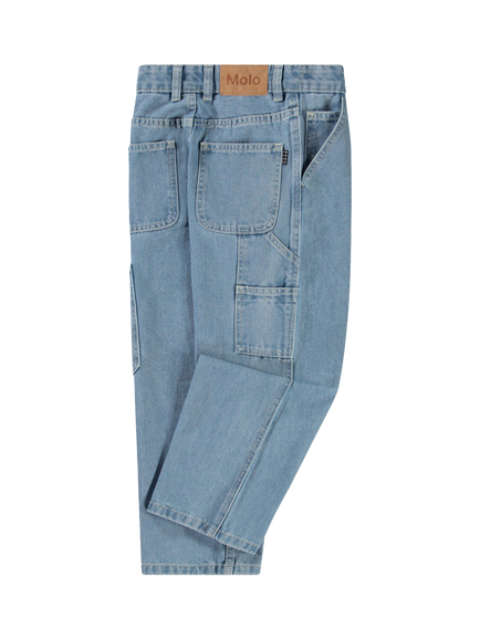 Molo Boy's Archer Workwear Jeans, Indigo - view 2, Indigo